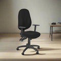 O.B Series Deep Foams 3L A-Sync H/Duty Mech Step Arms PP - Evert Black E006 6 Office Furniture