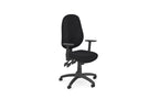 O.B Series Deep Foams 3L A-Sync H/Duty Mech Step Arms PP - Evert Black E006 6 Office Furniture