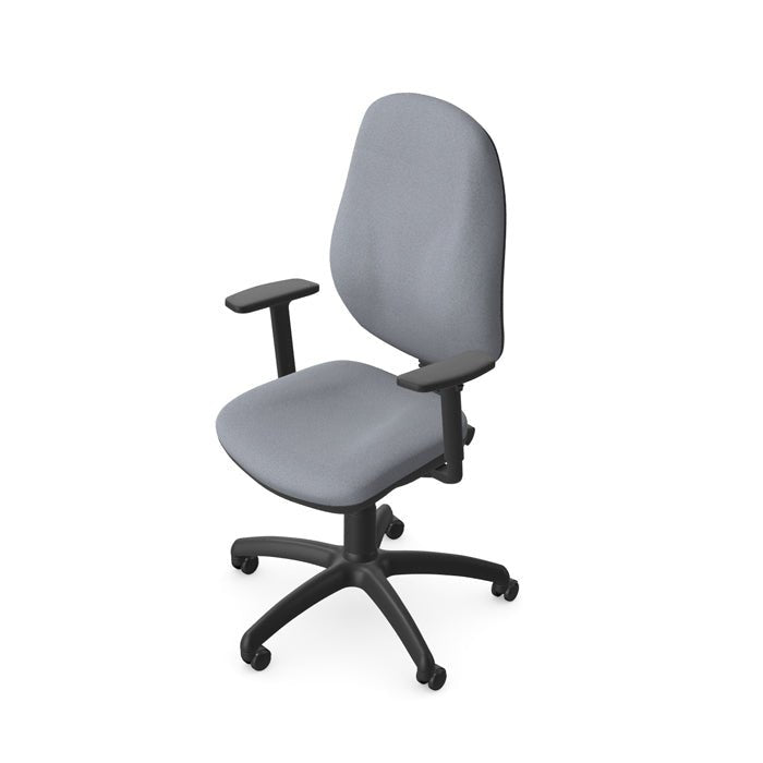 O.B Series Deep Foams 3L A-Sync H/Duty Mech Step Arms PP - Evert Black E003 3 Office Furniture