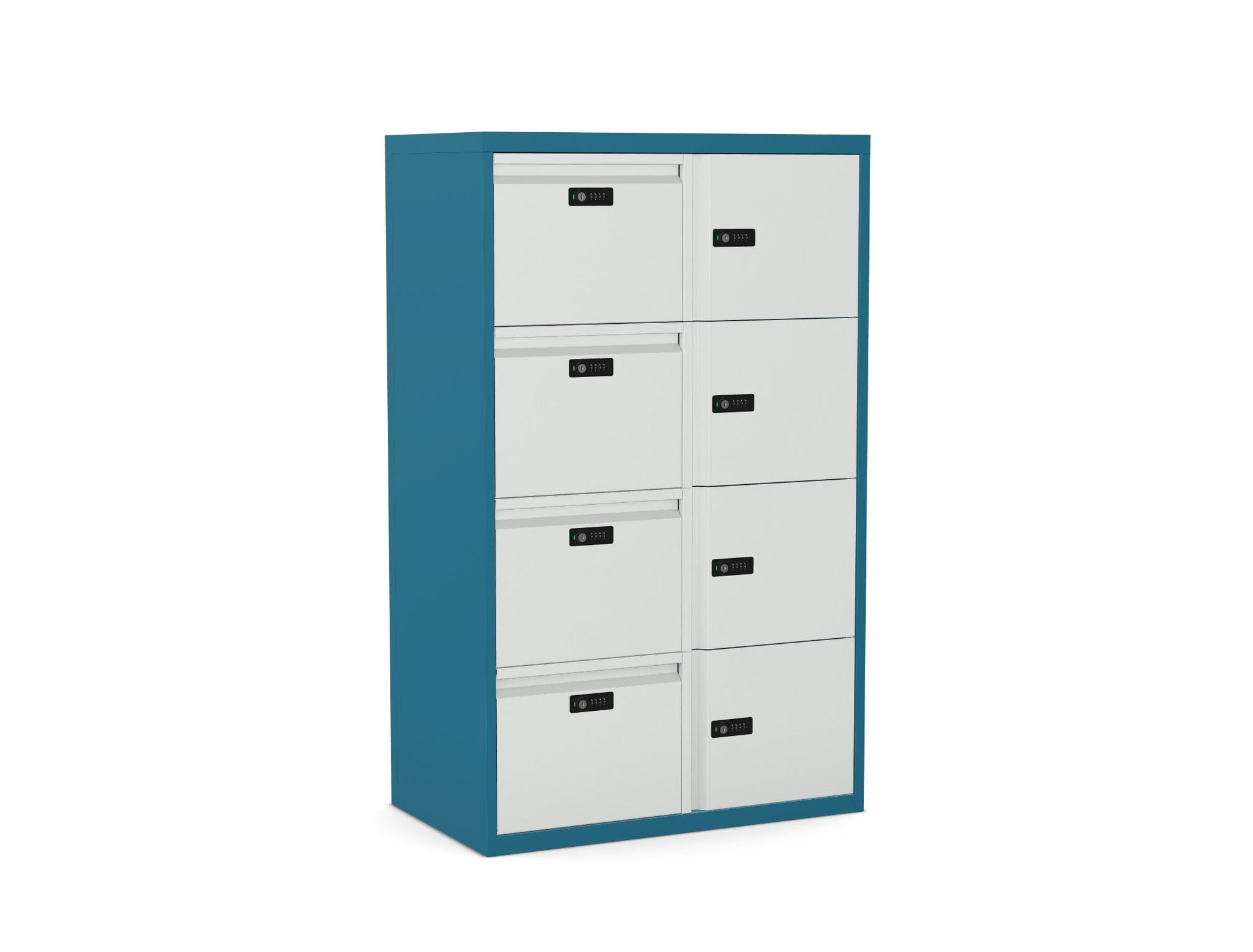 Office Lodge 4 Drawer 4 Locker Silverline Freedom HDTCBDS40SD-Customise 2 Office Furniture and Home Remote Working