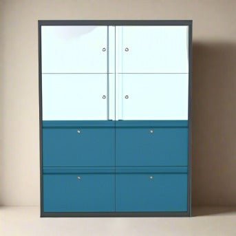 Office Lodge 4 Drawer 4 Locker Silverline Freedom HDTCBDS40SD-Customise 4 Office Furniture and Home Remote Working