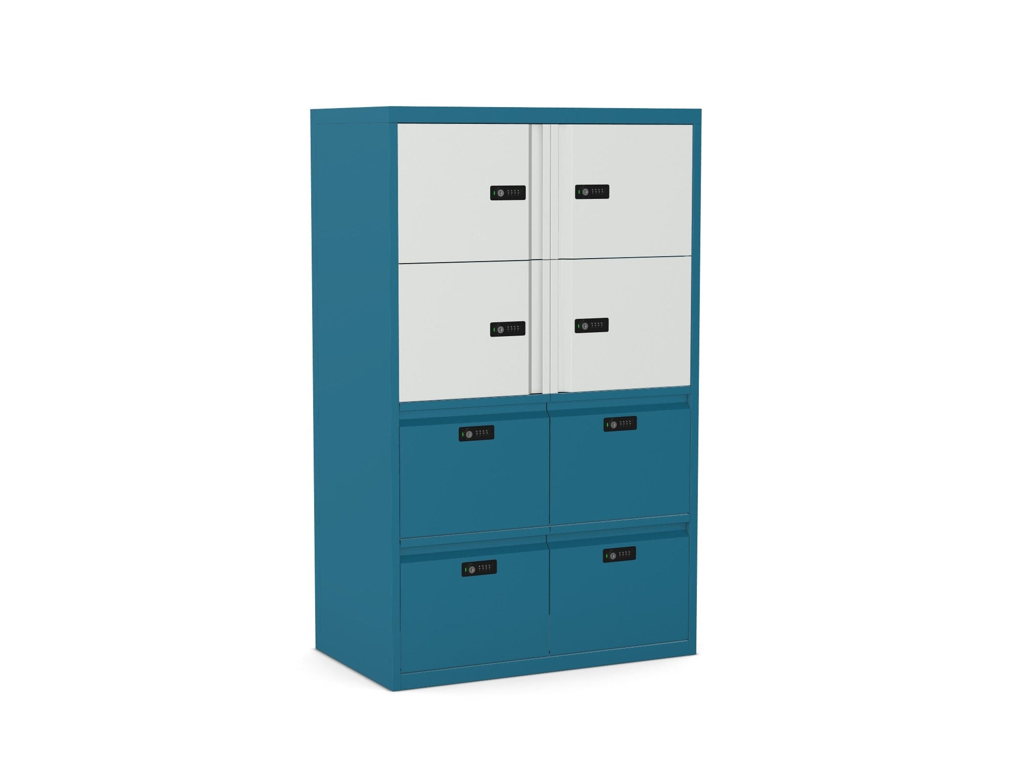 Office Lodge 4 Drawer 4 Locker Silverline Freedom HDTCBDS40SD-Customise 3 Office Furniture and Home Remote Working