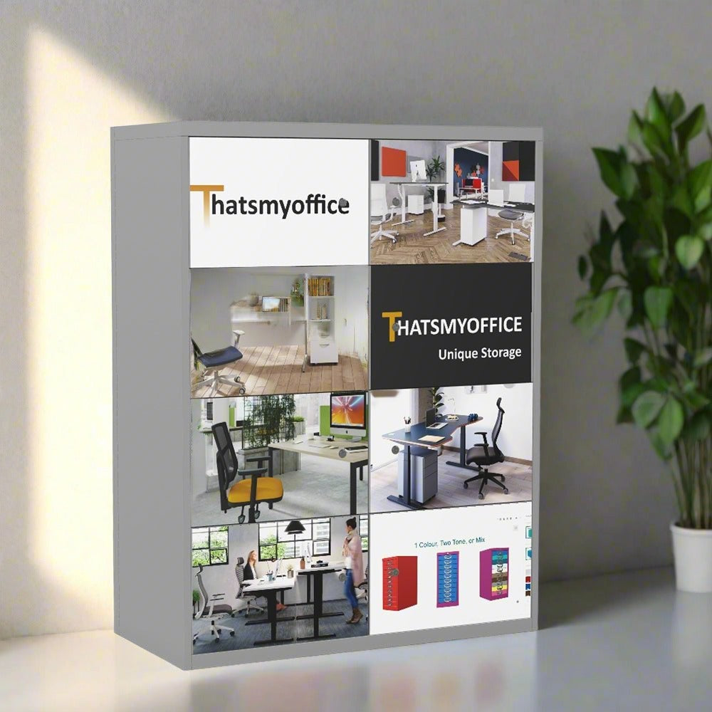   Office Lodge Add  an image to each door 4,6 or 8 Locker Silverline HDPCS30OW--Door 4 Office Furniture