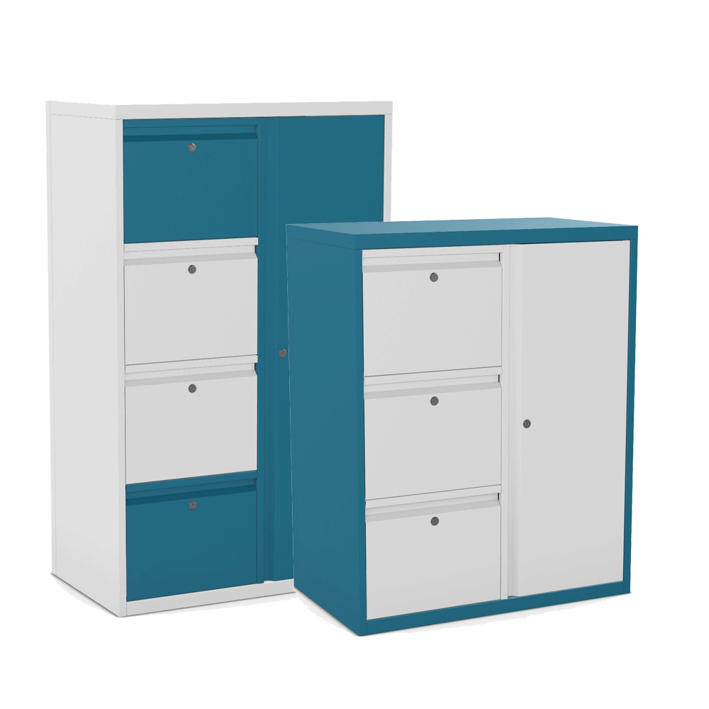 Office Lodge Cupboard and 3 or 4 Drawers Silverline Freedom  HDCUPDS30 1 Office Furniture and Home Remote Working