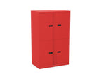 Office Lodge Door Storage 4 Large Personal Lockers Silverline Freedom HDLPCS30SD- 5 Office Furniture