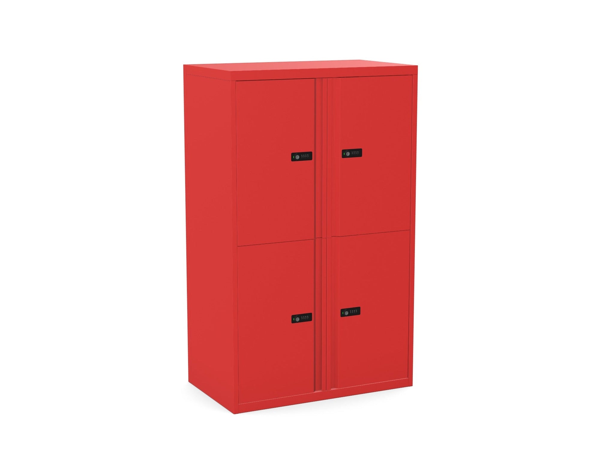 Office Lodge Door Storage 4 Large Personal Lockers Silverline Freedom HDLPCS30SD- 5 Office Furniture
