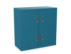 Office Lodge Door Storage 4 Large Personal Lockers Silverline Freedom HDLPCS30SD- 4 Office Furniture