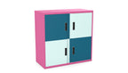 Office Lodge Door Storage 4 Large Personal Lockers Silverline Freedom HDLPCS30SD- 7 Office Furniture