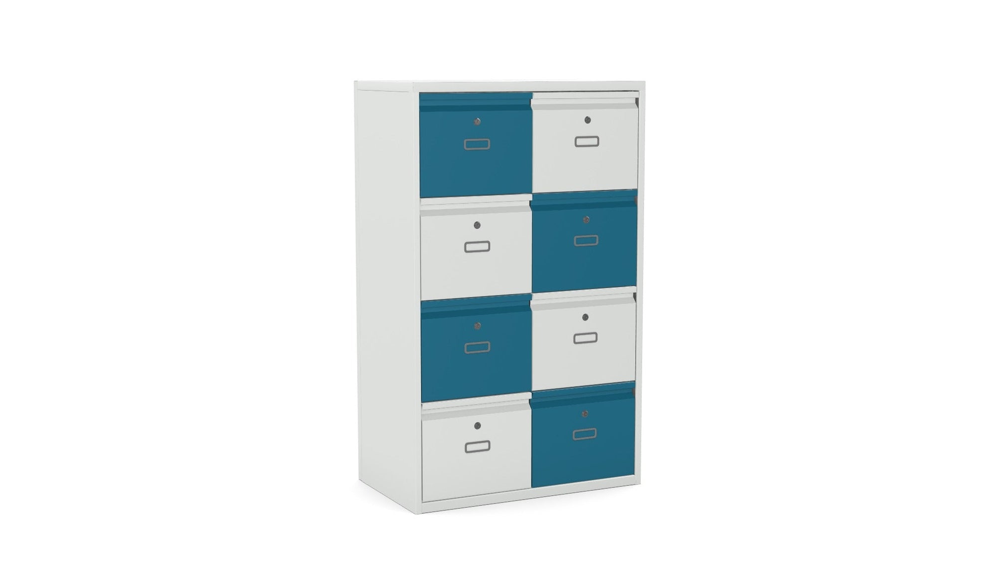 Office Lodge Drawer 4, 6 or 8 Drawers Silverline Freedom HDPDS30OW 8 Office Furniture and Home Remote Working