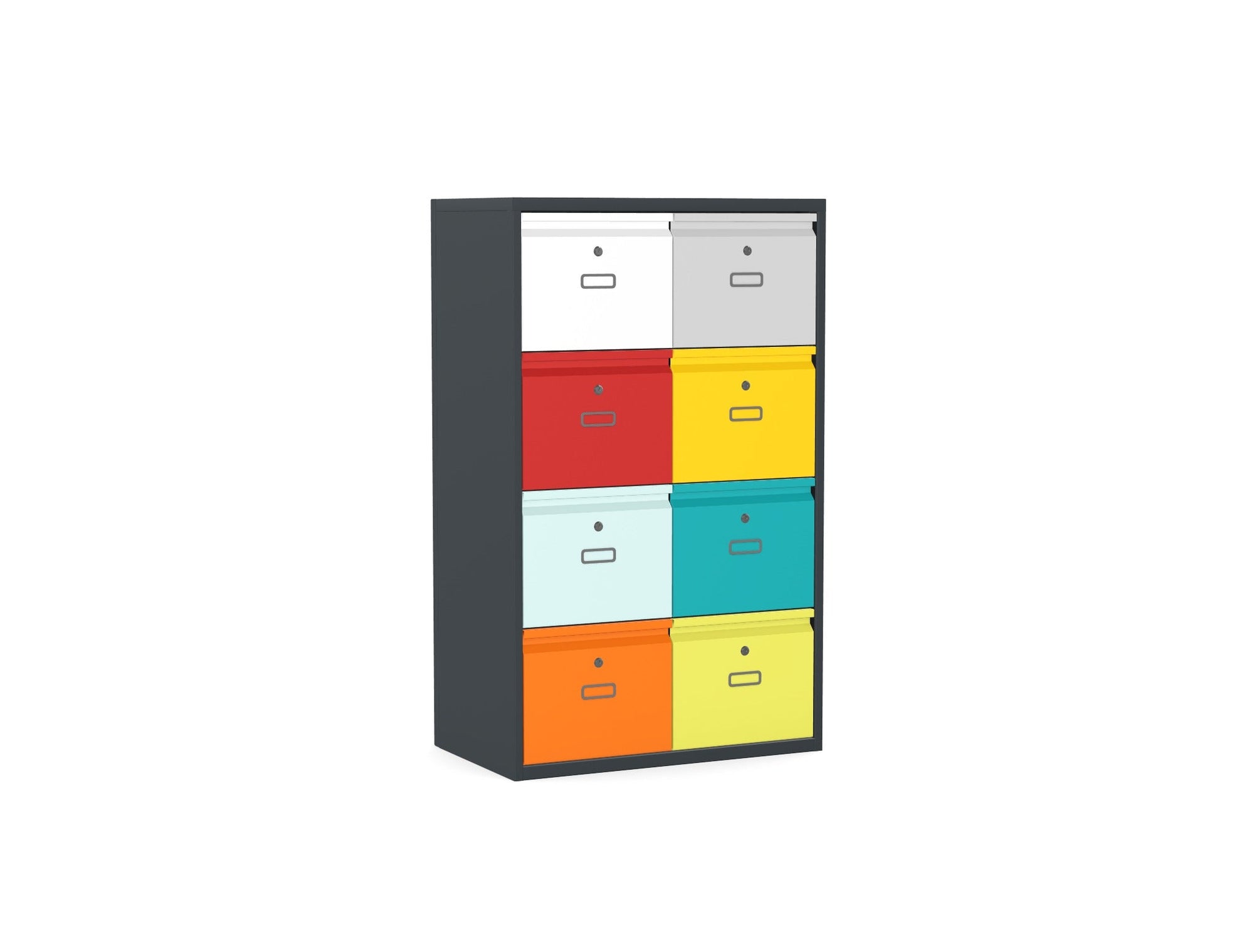 Office Lodge Drawer 4, 6 or 8 Drawers Silverline Freedom HDPDS30OW 2 Office Furniture and Home Remote Working