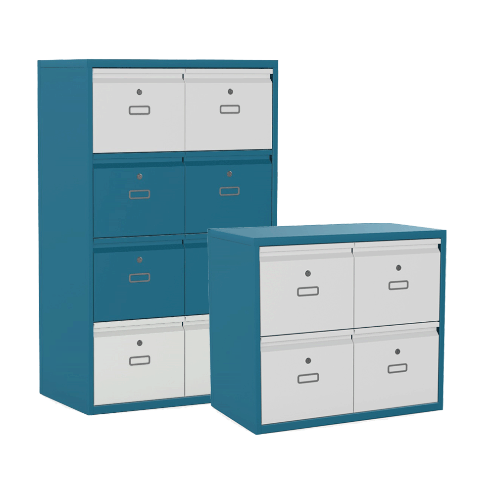 Office Lodge Drawer 4, 6 or 8 Drawers Silverline Freedom HDPDS30OW 1 Office Furniture and Home Remote Working