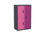 Office Lodge Large Personal Cupboards 3 Door Silverline Freedom 100cm High HDCULPCS30OW 5 Office Furniture