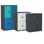 Office Lodge Large Personal Cupboards 3 Door Silverline Freedom 100cm High HDCULPCS30OW 3 Office Furniture