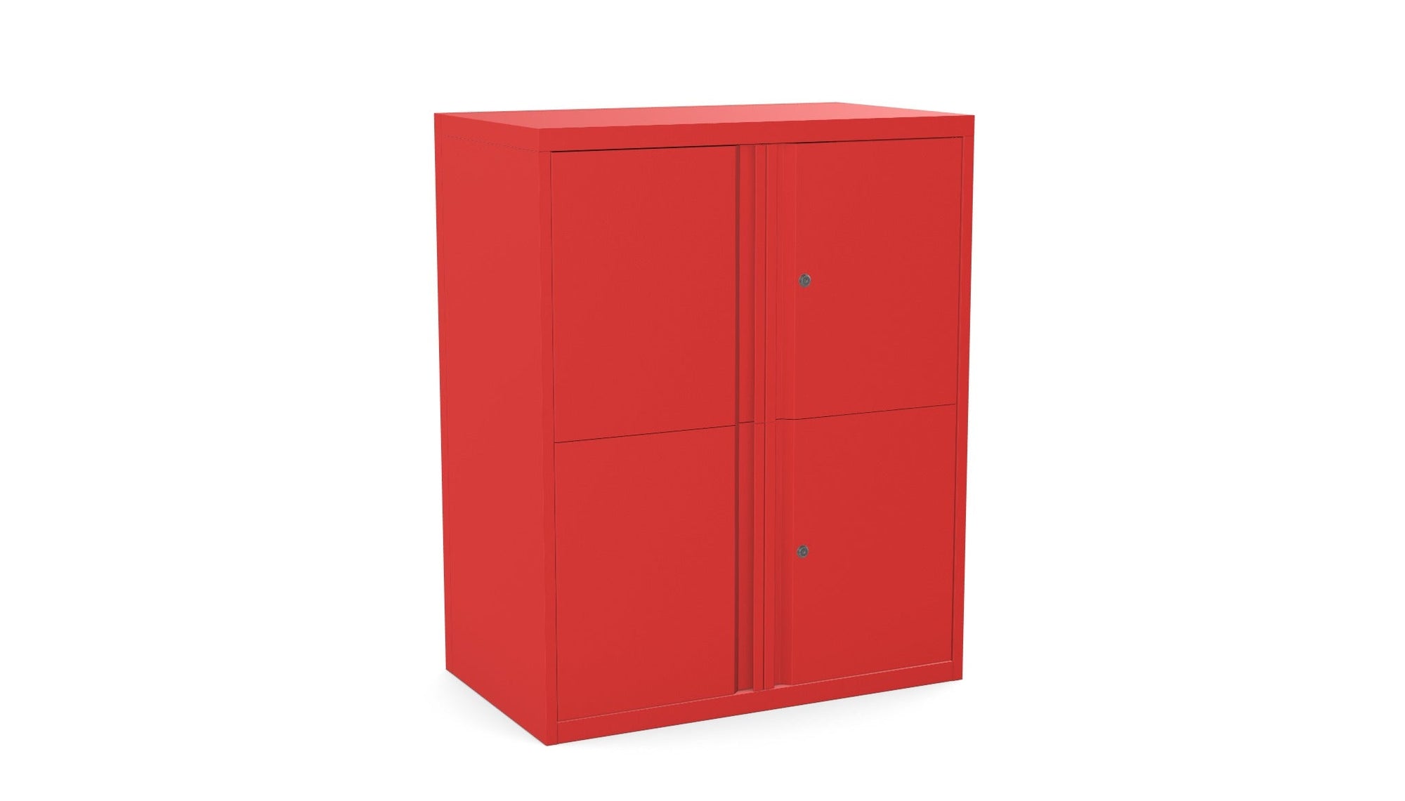 Office Lodge Large Personal Cupboards 3 Door Silverline Freedom 100cm High HDCULPCS30OW 7 Office Furniture