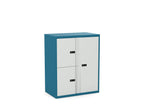 Office Lodge Large Personal Cupboards 3 Door Silverline Freedom 100cm High HDCULPCS30OW 2 Office Furniture