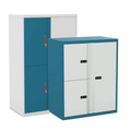 Office Lodge Large Personal Cupboards 3 Door Silverline Freedom 100cm High HDCULPCS30OW 1 Office Furniture