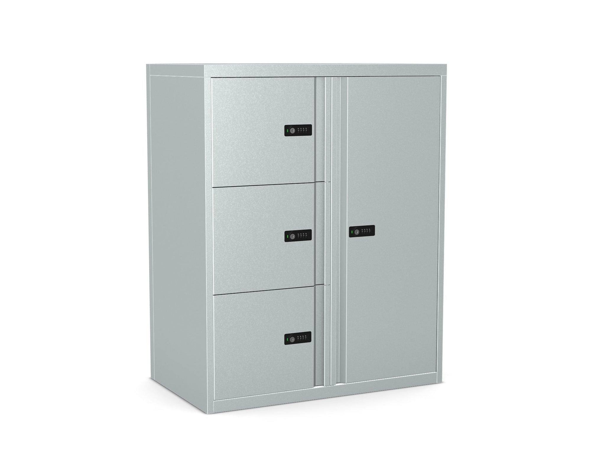 Office Lodge Locker 4 or 5 Door Cupboard and Personal Doors  HDCUPS30-Config 2 Office Furniture and Home Remote Working