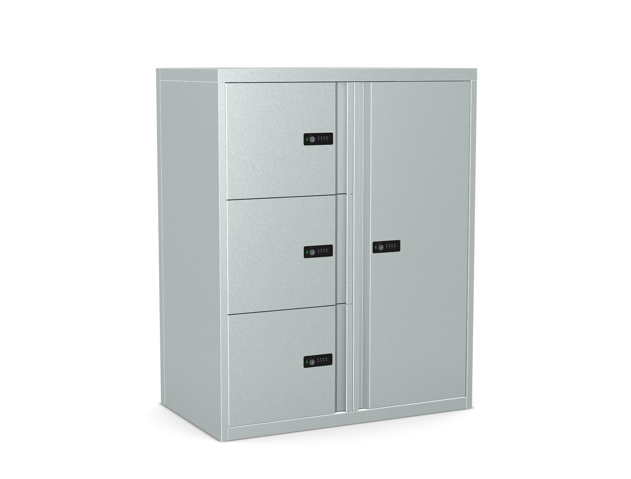 Office Lodge Locker 4 or 5 Door Cupboard and Personal Doors  HDCUPS30-Config 2 Office Furniture and Home Remote Working