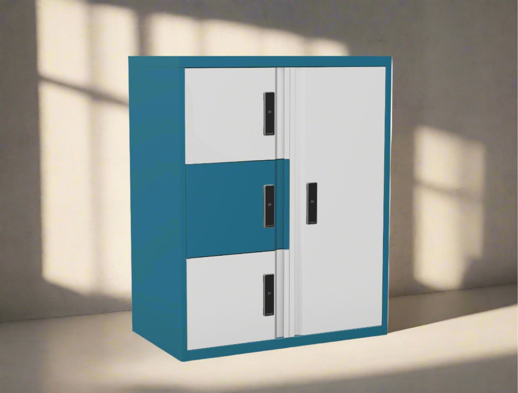 Office Lodge Locker 4 or 5 Door Cupboard and Personal Doors  HDCUPS30-Config 6 Office Furniture and Home Remote Working