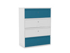 Office Lodge Side Filer 2,3,or 4 Drawer Silverline Freedom Large Filing Drawers HDFDS40SD- 5 Office Furniture