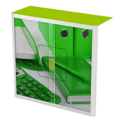 Office  Tambour Office Cupboard  100cm H with 2 shelves EOTAM1M-Office 9 Office Furniture and Home Remote Working