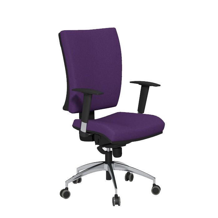 Office  OG3 High Back Swivel Task Chair Vario Adjustable Arms - Black 3 Office Furniture and Home Remote Working