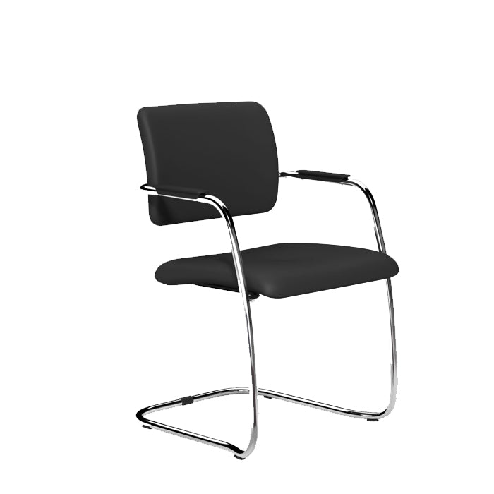 Office Stacking Chair OQ1 SeriesChrome legs and colour choice in 360 view