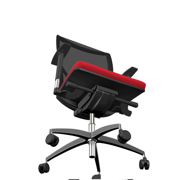 OZ High Back Swivel Black Mesh Lumbar Support Vario Arms - Evert Black E002 2 Office Furniture