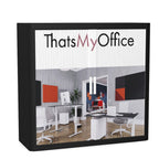 Personalise Your Own Easy Office Tambour Cupboard 100cm H with 2 shelves EOTAM1M-Black 1 Office Furniture