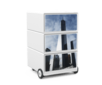 Personalise  Your Own Easy Pedestal  3 Horizontal Dwr EBGHX3-Config 5 Office Furniture and Home Remote Working