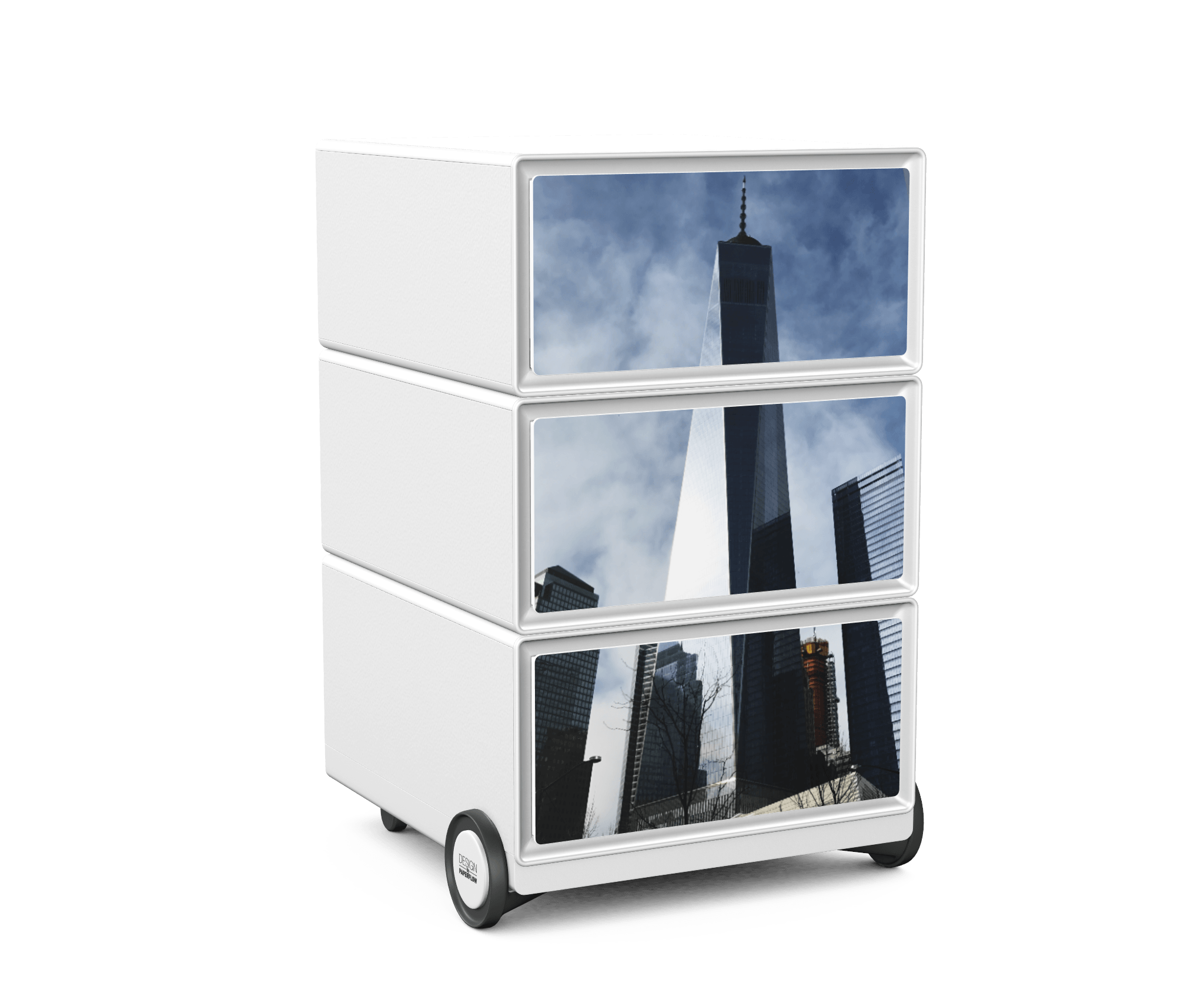 Personalise  Your Own Easy Pedestal  3 Horizontal Dwr EBGHX3-Config 5 Office Furniture and Home Remote Working