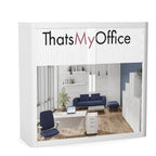 Personalise Your Easy office Tambour Cupboard  100cm H with 2 shelves EOTAM1M-White 3 Office Furniture