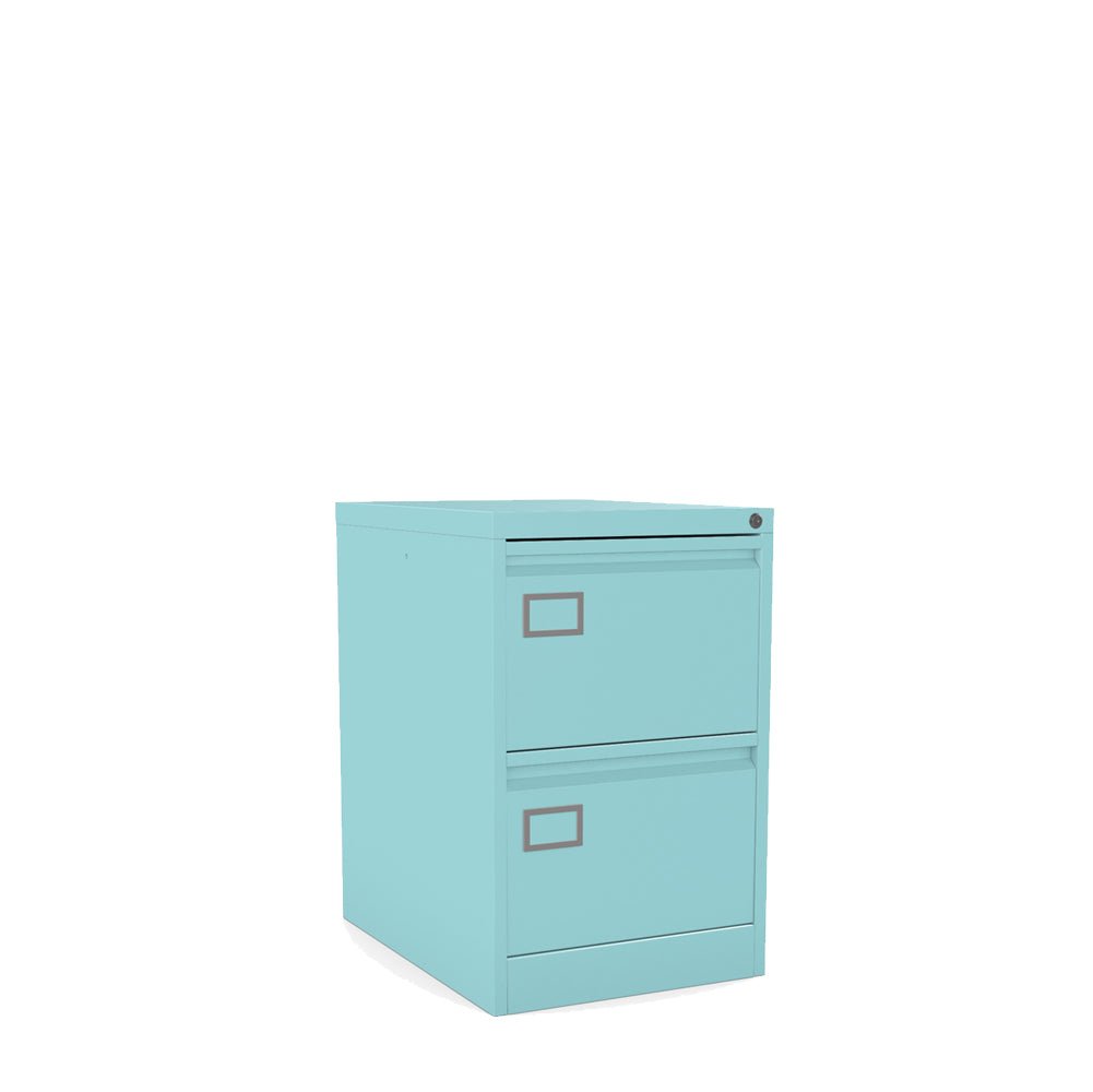 Premium 2 Drawer Filing Cabinet 360° View & AR Silverline  Executive FCEX2F 1 Office Furniture