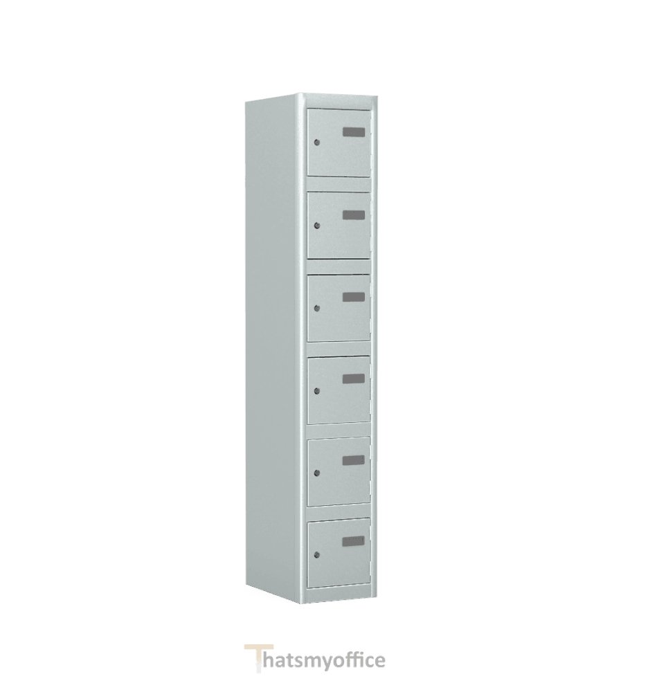 Office  Pride 6 Door Locker Silverline Kontrax Six Door Locking LK6D28-Pride 4 Office Furniture and Home Remote Working