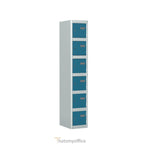 Office  Pride 6 Door Locker Silverline Kontrax Six Door Locking LK6D28-Pride 3 Office Furniture and Home Remote Working