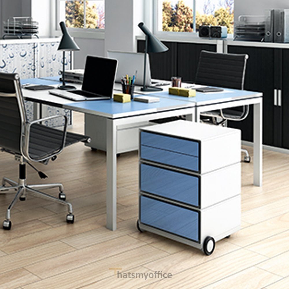 Office  Pride Easy Pedestal 1 Horizontal 3 X Storage EBHVCV-LBGTQ 9 Office Furniture and Home Remote Working