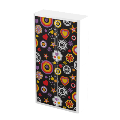 Products Personalise Your Own Easy Office Tambour Cupboard 200cm H with 4 shelves EOTAM2M-White 5 Office Furniture