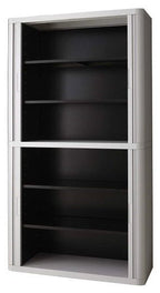 Products Personalise Your Own Easy Office Tambour Cupboard 200cm H with 4 shelves EOTAM2M-White 2 Office Furniture