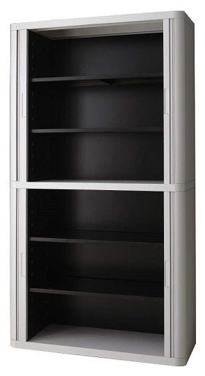 Products Personalise Your Own Easy Office Tambour Cupboard 200cm H with 4 shelves EOTAM2M-White 2 Office Furniture