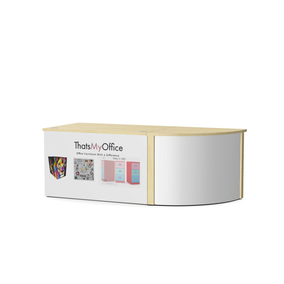   Ashford Reception Desk With logo or image 2 Office Furniture