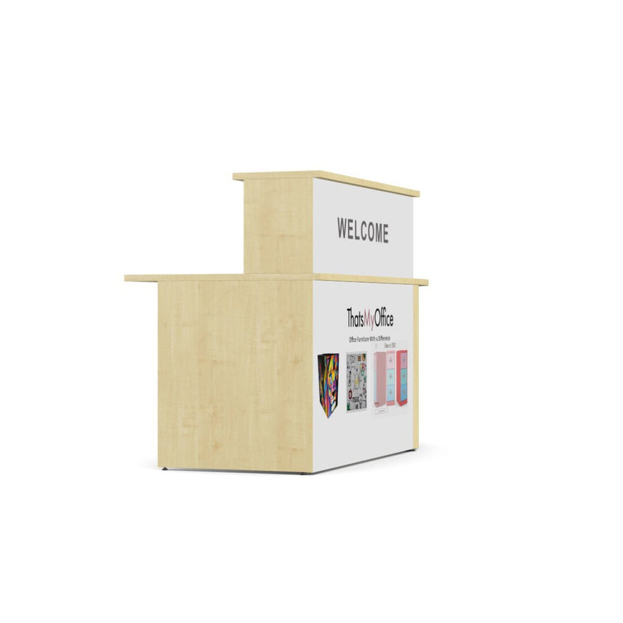 Branded Desk Reception Desk Branded-Personalised with your Logo Custom Front ...