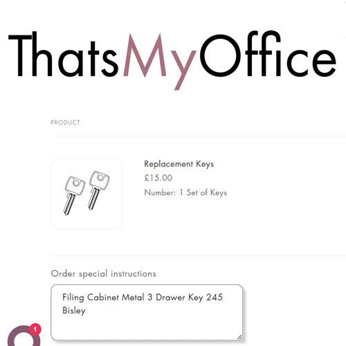 Replacement Keys 3 Office Furniture and Home Remote Working