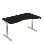  Round Leg Sit Stand Desk K Top 160cm Wide Left or Right Hand RoundE 4 Office Furniture and Home Remote Working