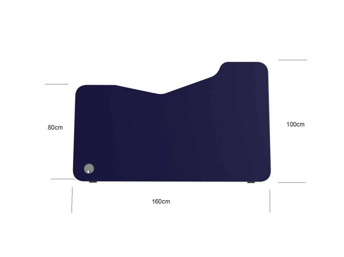   Round Leg Sit Stand Desk K Top 160cm Wide Left or Right Hand RoundE 3 Office Furniture and Home Remote Working