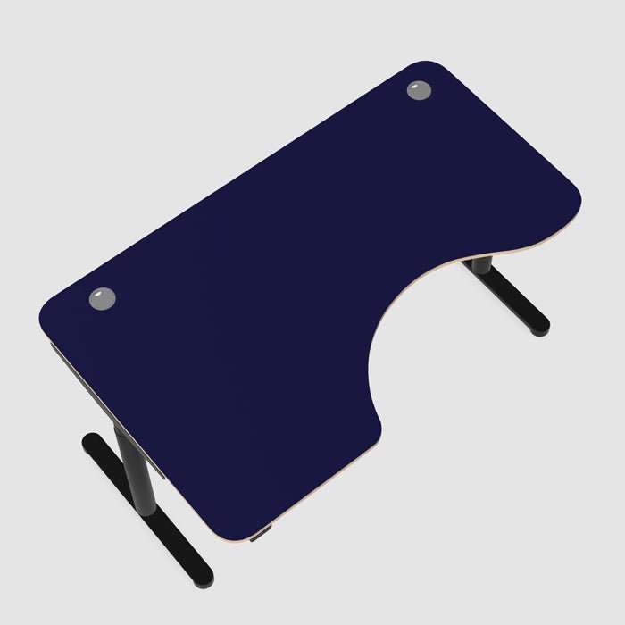 Round Leg Sit Stand Corner Radial Desk 160cm Wide Left or Right Hand ROUNDE 2 Office Furniture