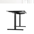 Round Leg Sit Stand Corner Radial Desk 160cm Wide Left or Right Hand ROUNDE 4 Office Furniture