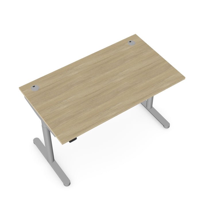 Office  Round Leg Sit Stand Desk with Portals 120,140 or 160cm Wide RoundE 2 Office Furniture and Home Remote Working
