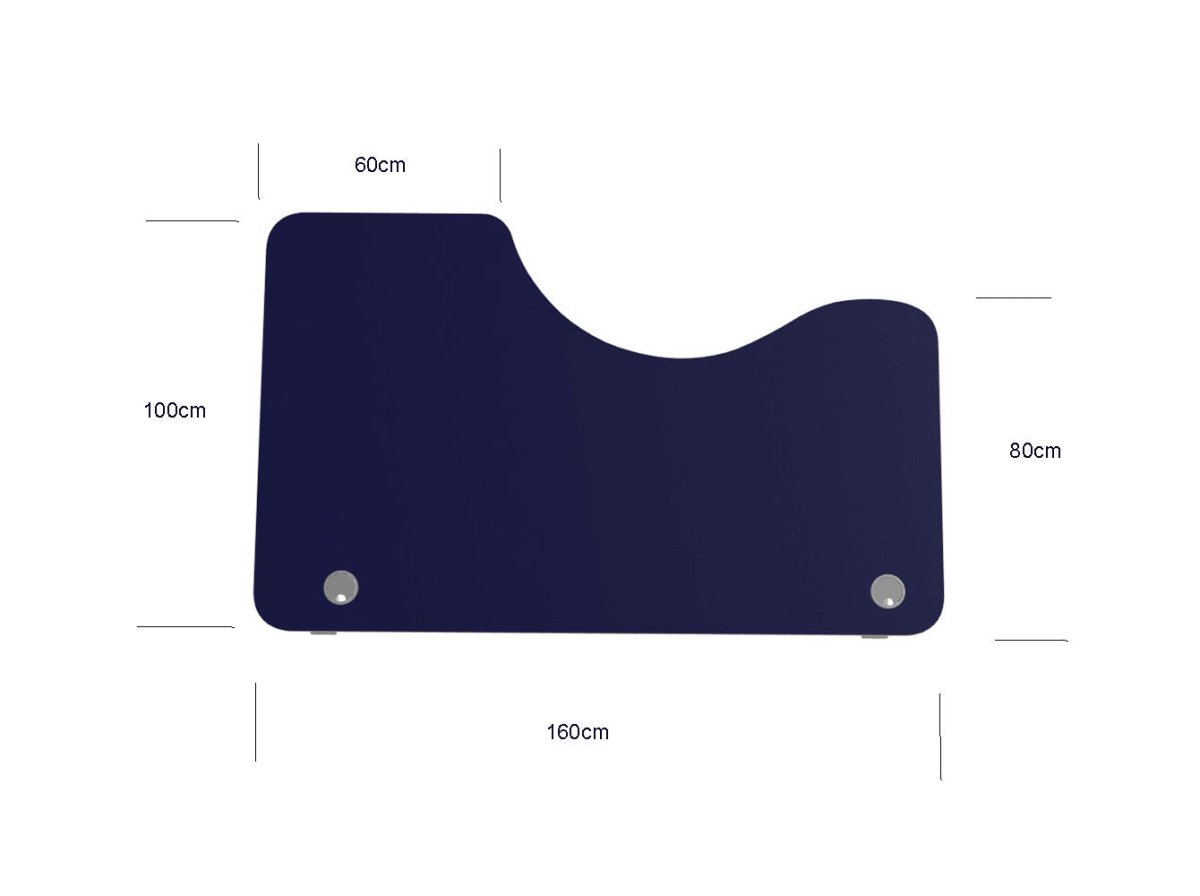 Round Leg Sit Stand Corner Radial Desk 160cm Wide Left or Right Hand ROUNDE 3 Office Furniture