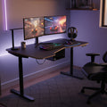 Gaming Desk Sit Stand 160cm Wide Left or Right Hand K Top