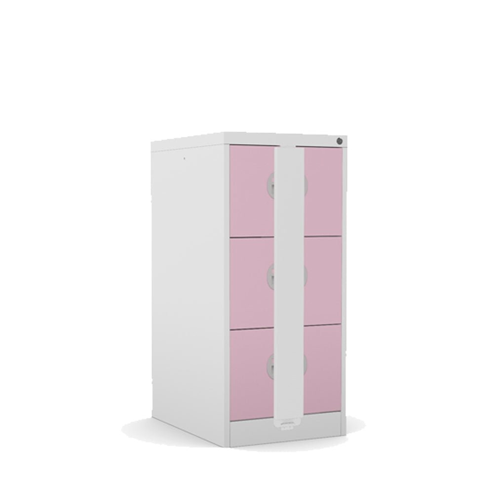 Secure 3 drawer Filing Cabinet Budget Kontrax Filer Cabinet Silverline FCEC3Fsec -